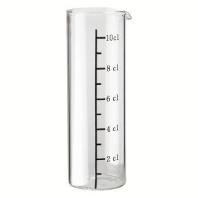 Messbecher aus Glas, 5 Maßeinteilungen
